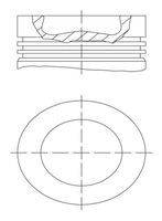 MAHLE 0039800 - Calibre del cilindro [mm]: 102,5<br>Longitud [mm]: 101,2<br>altura de compresión [mm]: 64,4<br>longitud del tornillo [mm]: 80<br>Diámetro de perno [mm]: 42<br>profundidad del espacio de combustión 1 [mm]: 13,9<br>diám. del espacio de combustión [mm]: 73,23<br>mecanizado: con muesca para boquilla aceite<br>Superficie: revestido<br>Artículo complementario / información complementaria 2: con soporte segmento pistón<br>Artículo complementario / información complementaria 2: sin canal de refrigeración<br>Forma de biela: Biela trapecial<br>Nº producción: 102 L 42<br>Nº de componente: 1. T 3.0 CrK<br>Nº de componente: 2. M2.5 IWU Cr<br>Nº de componente: 3. DSF 4.0 Cr<br>long. de embalaje [cm]: 11,6<br>Ancho de embalaje [cm]: 11,60<br>Peso neto [g]: 1123<br>h embalaje [cm]: 14,30<br>