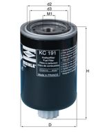 MAHLE KC191 - Filtro combustible