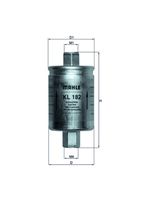 MAHLE KL182 - Filtro combustible