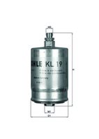 MAHLE KL19 - Filtro combustible