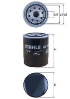 MAHLE OC105 - Filtro de aceite