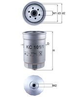 MAHLE KC1011 - Filtro combustible