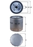 MAHLE KC 20 - Filtro combustible