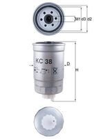 MAHLE KC38 - Filtro combustible