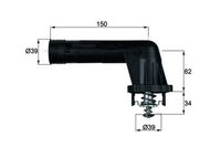 GATES TH28795G1 - Termostato, refrigerante