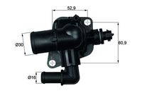 MAHLE TI15088 - Termostato, refrigerante - BEHR