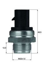 MAHLE TSW13D - Interruptor de temperatura, ventilador del radiador - BEHR