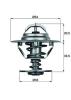 MAHLE TX883D - Termostato, refrigerante - BEHR