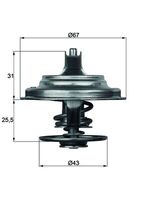 GATES TH13380G1 - Termostato, refrigerante