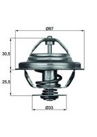 JAPKO 380101 - Termostato, refrigerante