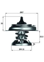 GATES TH12685G1 - Termostato, refrigerante