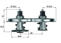 MAHLE TX3383D - Termostato, refrigerante - BEHR