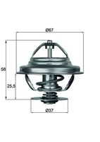 FEBI BILSTEIN 12188 - Temperatura de abertura [°C]: 80<br>Artículo complementario/Información complementaria: con junta<br>