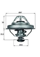 GATES TH14392G1 - Termostato, refrigerante