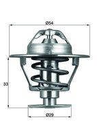 MAHLE TX8676D - Termostato, refrigerante - BEHR