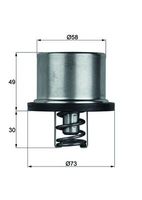 GATES TH51785G1 - Termostato, refrigerante