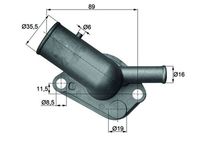 GATES TH12087G1 - Termostato, refrigerante