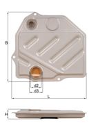 MAHLE HX46 - Filtro hidráulico, transmisión automática