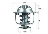 MAHLE TX11982D - Termostato, refrigerante - BEHR