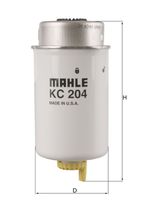 MAHLE KC204 - Filtro combustible