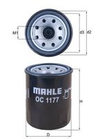 MAHLE OC1177 - Filtro de aceite