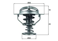 GATES TH27082G1 - Temperatura de abertura [°C]: 82<br>Artículo complementario/Información complementaria: con juntas<br>