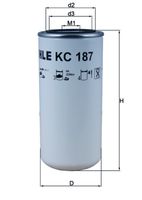 MAHLE KC187 - Filtro combustible