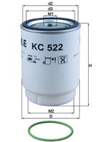 MAHLE KC 522D - Filtro combustible