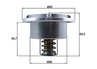 FEBI BILSTEIN 171012 - Temperatura de abertura [°C]: 86<br>Diámetro 1 [mm]: 82<br>Diámetro 2 [mm]: 57,8<br>