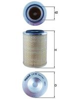 MAHLE LX 99 - Filtro de aire