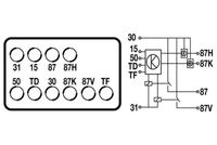 MAHLE MR121 - Relé, bomba de combustible