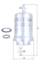 MAHLE KL1766D - Filtro combustible