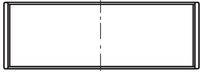 GLYCO 713930STD - Código de motor: CFFB<br>Nº de componente: 71-3930<br>Versión: upper half bearing<br>dimensión inferior [mm]: 0,5<br>