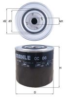 MAHLE OC 86 - Filtro de aceite