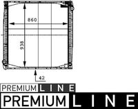 MAHLE CR696000P - Radiador, refrigeración del motor - BEHR *** PREMIUM LINE ***