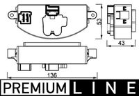 MAHLE ABR 106 000P - Regulador, ventilador habitáculo