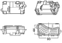 MAHLE ABR5000S - Regulador, ventilador habitáculo - BEHR