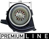 MAHLE AB18000P - Equipamiento de vehículo: para vehículos sin aire acondicionado<br>vel. giro desde [1/min]: 2800<br>Calefacción / Refrigeración: Ventilador simple<br>Tensión [V]: 12<br>Potencia nominal [W]: 312<br>Diámetro [mm]: 175<br>