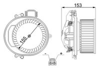 MAHLE AB257000S - Ventilador habitáculo - BEHR