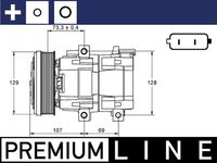 MAHLE ACP855000P - Compresor, aire acondicionado - BEHR *** PREMIUM LINE ***