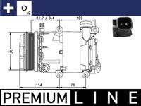 MAHLE ACP866000P - Compresor, aire acondicionado - BEHR *** PREMIUM LINE ***