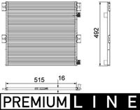 MAHLE AC 125 000P - Condensador, aire acondicionado