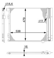 MAHLE AC126000S - Condensador, aire acondicionado - BEHR