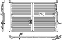 MAHLE AC271000S - Condensador, aire acondicionado - BEHR