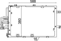 MAHLE AC308000S - Condensador, aire acondicionado - BEHR