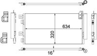 MAHLE AC312001S - Condensador, aire acondicionado - BEHR