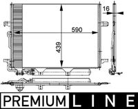 MAHLE AC318000P - Condensador, aire acondicionado - BEHR *** PREMIUM LINE ***