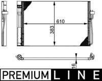 MAHLE AC345000P - Condensador, aire acondicionado - BEHR *** PREMIUM LINE ***