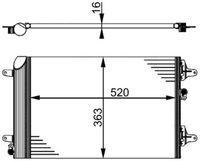 MAHLE AC358000S - Condensador, aire acondicionado - BEHR