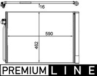 MAHLE AC405000P - Condensador, aire acondicionado - BEHR *** PREMIUM LINE ***